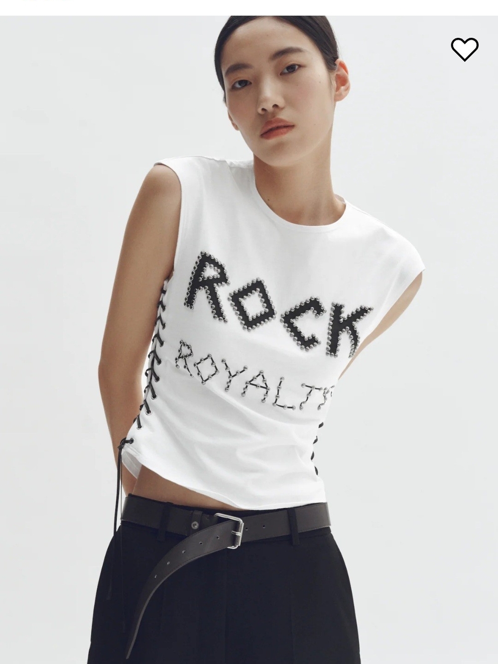 Stella McCartney H&M
Lace-Up Studded Top